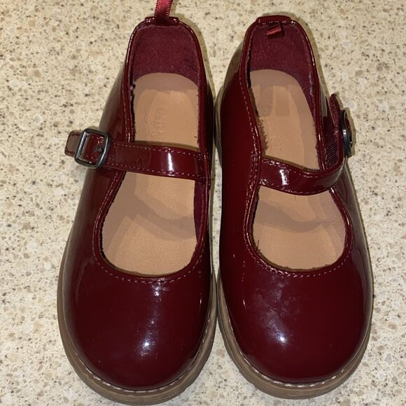 Old Navy Other - Toddler Girl Shoes Old Navy Burgundy Patent Leather Mary Janes